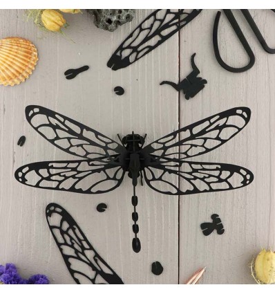 Libellule DIY Anisoptera Noire - Assembli