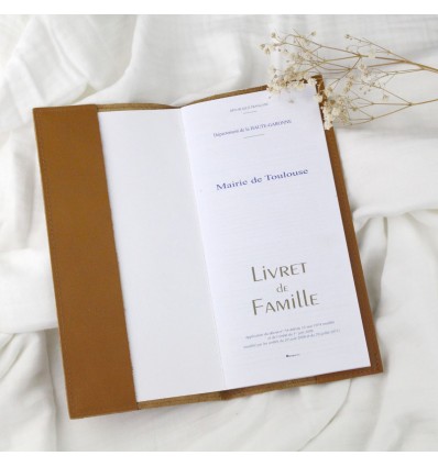 Protège livret de famille Caramel - Barnabé aime le café