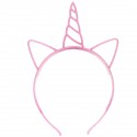 Serre-tête licorne rose pailleté