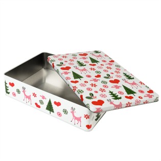 Boite à gâteaux rectangulaire Noël - Rex 2