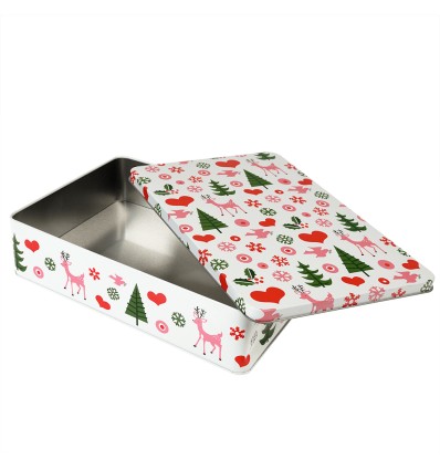 Boite à gâteaux rectangulaire Noël - Rex