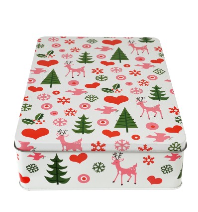 Boite à gâteaux rectangulaire Noël - Rex