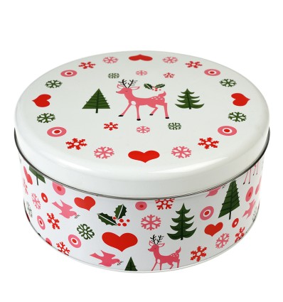 Boite à gâteaux ronde Noël - Rex
