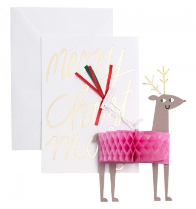 Carte Pop-up Renne - Rico Design