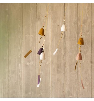 Suspension cloche en feutre Caramel - Muskhane