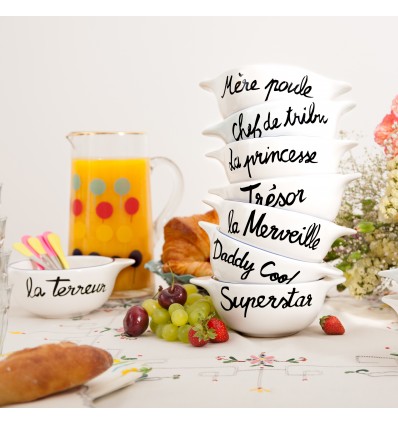 Bol breton "Super héros" - Pied de Poule