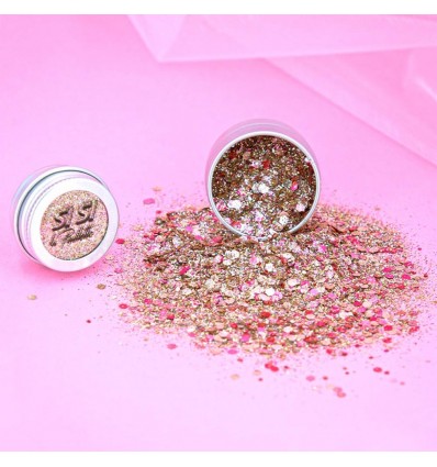 Paillettes bio or et rose Vegas Bébé - Sisi La Paillette