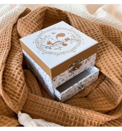 Boîte à bijoux musicale Ecureuil dans la Prairie - Trousselier