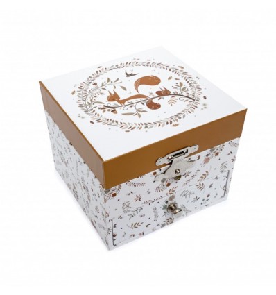 Boîte à bijoux musicale Ecureuil dans la Prairie - Trousselier