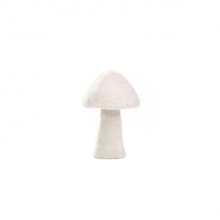 Champignon Dotty en feutre, naturel (L) - Muskhane