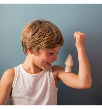 Champignon Morille en feutre, naturel - Muskhane