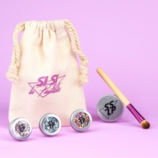 Kit maquillage paillettes bio Couleur Douceur - Sisi La Paillette
