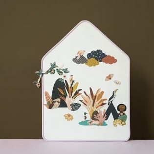 Ardoise magnétique Little Cabane Lilas - Ma Cabane à Rêves