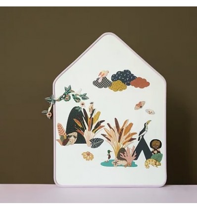 Ardoise magnétique Little Cabane Lilas - Ma Cabane à Rêves