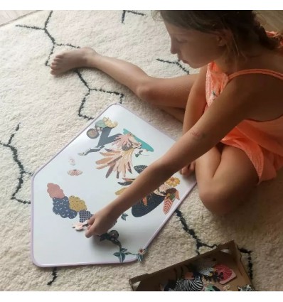 Ardoise magnétique Little Cabane Lilas - Ma Cabane à Rêves