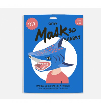 Masque 3D en carton Requin - Omy