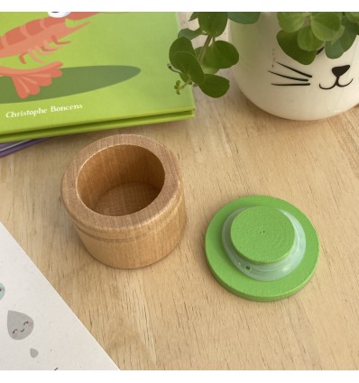 Boîte à dents de lait en bois Monstre