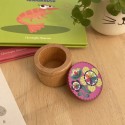 Boîte à dents de lait en bois Fleurs