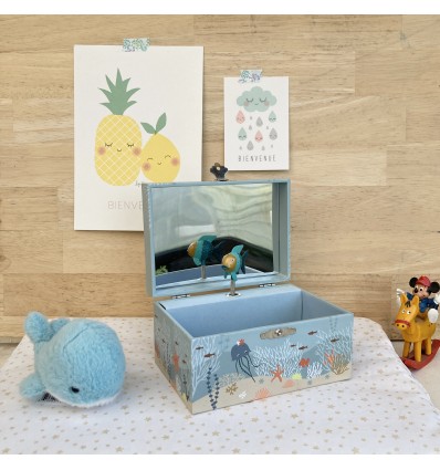 Boîte à bijoux musicale Océan - Trousselier