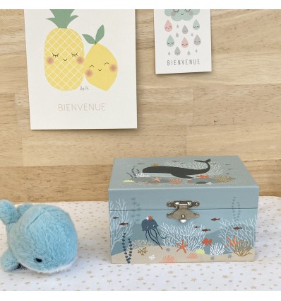 Boîte à bijoux musicale Océan - Trousselier