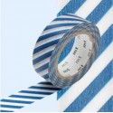 Masking Tape Rayures bleu marine