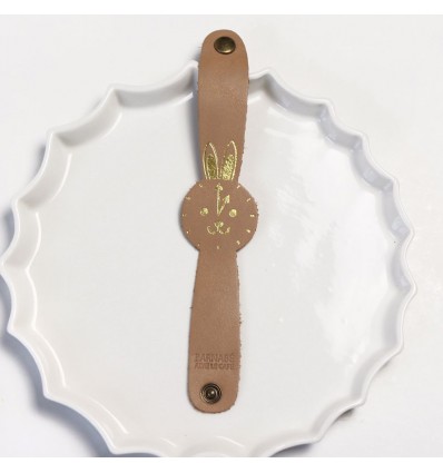 Montre en cuir Lapin Moka - Barnabé aime le café