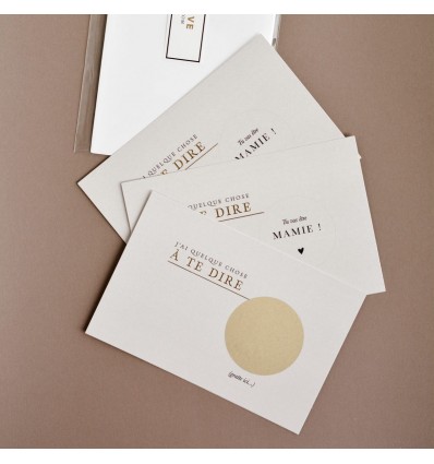 Carte à gratter "Tu vas être papa" - Zakuw