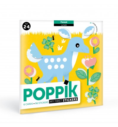Mes premiers stickers Forêt - Poppik