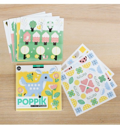 Mes premiers stickers Forêt - Poppik
