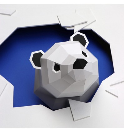 Kit de pliage papier Ours polaire blanc - Assembli