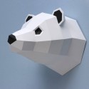 Kit de pliage papier Ours polaire blanc - Assembli