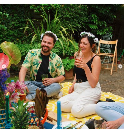 Tapis d'extérieur Jaune - Talking Tables