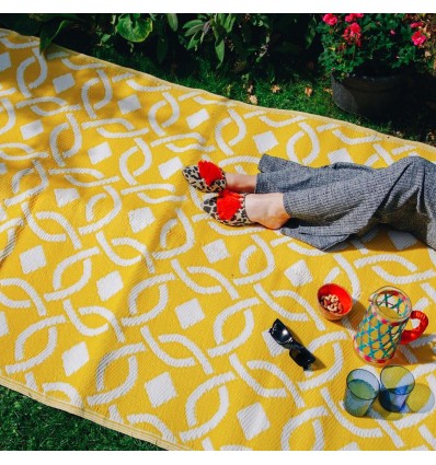 Tapis d'extérieur Jaune - Talking Tables