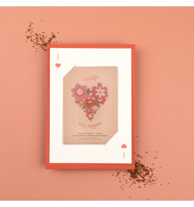Carte à planter "I love you Mama"