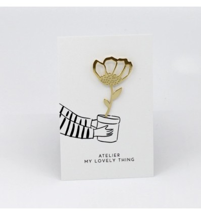 Pin's doré Fleur - My Lovely Thing