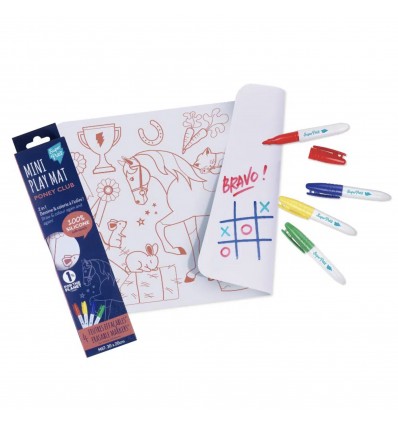 Mini set de table silicone Poney Club - Super Petit