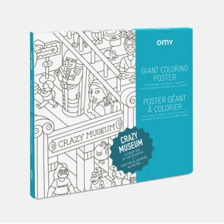 Poster Crazy Musuem à colorier - Omy
