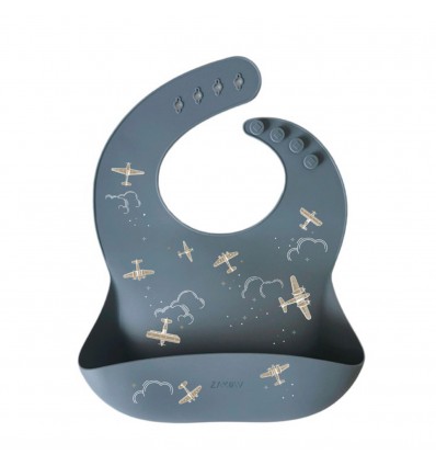 Bavoir Aviateur Silicone - Zakuw