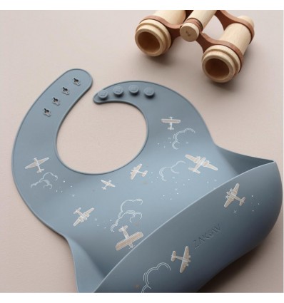 Bavoir Aviateur Silicone - Zakuw
