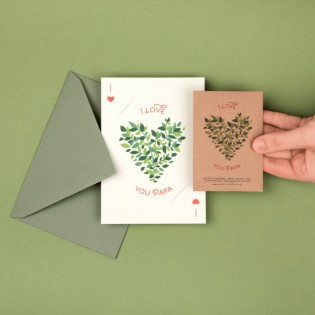 Carte à planter "I love you Papa" - La Fabrique à Sachets 2