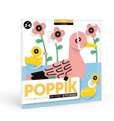 Mes premiers stickers Rivière - Poppik