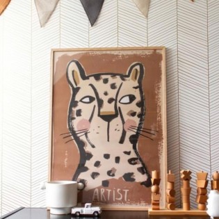 Affiche Tigre Artiste - Studio Loco