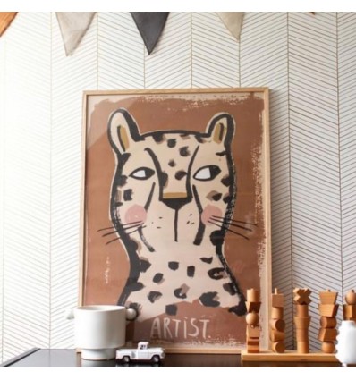 Affiche Tigre Artiste - Studio Loco