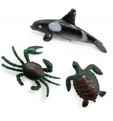 Set de 4 petites figurines Animaux Marins