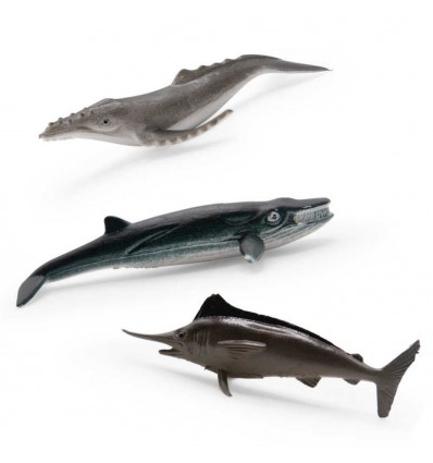Set de 4 petites figurines Animaux Marins