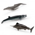 Set de 4 petites figurines Animaux Marins