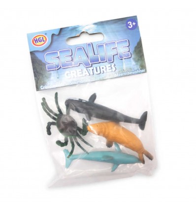 Set de 4 petites figurines Animaux Marins