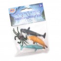 Set de 4 petites figurines Animaux Marins