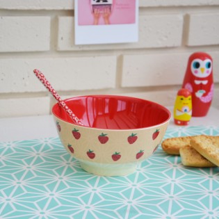 Bol en mélamine fraises 2
