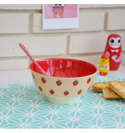 Bol en mélamine fraises